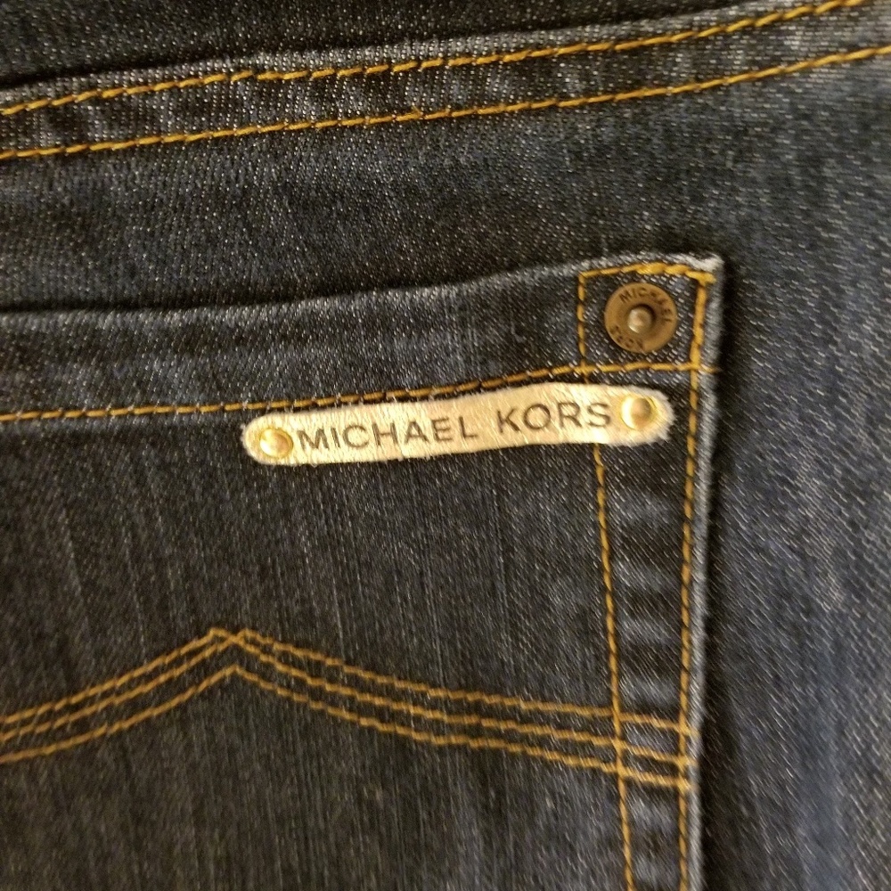 Michael Kors Bootcut Blue Jeans Classic Dark 5 Pocket Sz 6
